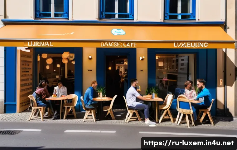 룩셈부르크 영어 사용률 - A lively urban street scene in Luxembourg City showing a diverse group of young people socializing i...