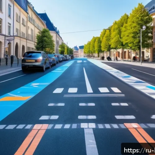 룩셈부르크 주차 요금 - A detailed urban parking scene in Luxembourg city center showing multiple parking zones marked by co...